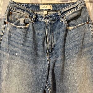 Abercrombie curve love high rise mom jeans